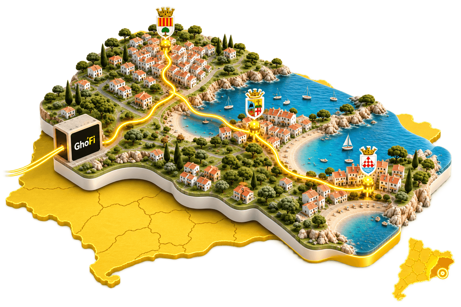 Fibra optica en Palafrugell, Calella, Llafranc y Tamariu